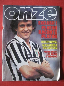Magazine ONZE Avril 1983 Michel Platini n°88 Juventus Turin Juve - Imagen 1 de 4