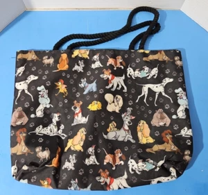 Disney Dogs 101 Dalmatians - Lady - Tramp - More - Rope Handled Tote Travel Bag - Picture 1 of 4