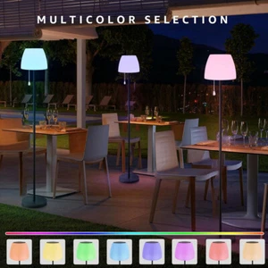 LED Floor Lamp Modern Reading Lamp Solar Power Standing Light Outdoor Waterproof - Picture 1 of 17