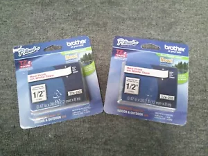 TZe-232 New Genuine Brother (2pk) Red on White 1/2" Tape for P-Touch - Picture 1 of 1