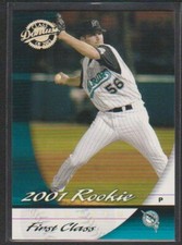 2001 DONRUSS CLASS OF FIRST CLASS HOLO #160 KEVIN OLSEN MARLINS ROOKIE SP #/50