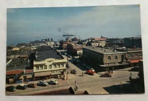 Port Angeles, Wash. Birdseye View Shows Part Of The Business District. PC (Y1) - Picture 1 of 2