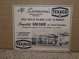 1969 Al Swanson's Texaco Service Station Newspaper Ad Alaska Fairbanks, Noble - Picture 1 of 4