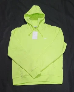 Nike Mens Sportswear Swoosh Club Fleece Hoodie Lemon 826433-736 Multi Sizes - Picture 1 of 6