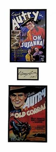 Gene Autry Original Autograph Museum Framed Ready to Display - Picture 1 of 3
