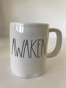 Taza de té café Rae Dunn DESPERTAR estilo granja por magenta NUEVA - Imagen 1 de 8