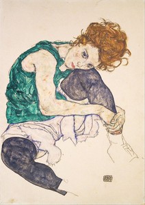 Seated woman by Egon Schiele 230gsm photo quality paper choose size