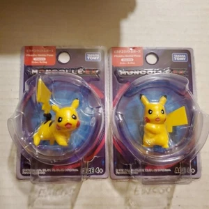 Pokemon Takara Tomy Asia Moncolle Ex Pikachu Z-Move Battle Pose New Lot Of Two - Bild 1 von 4