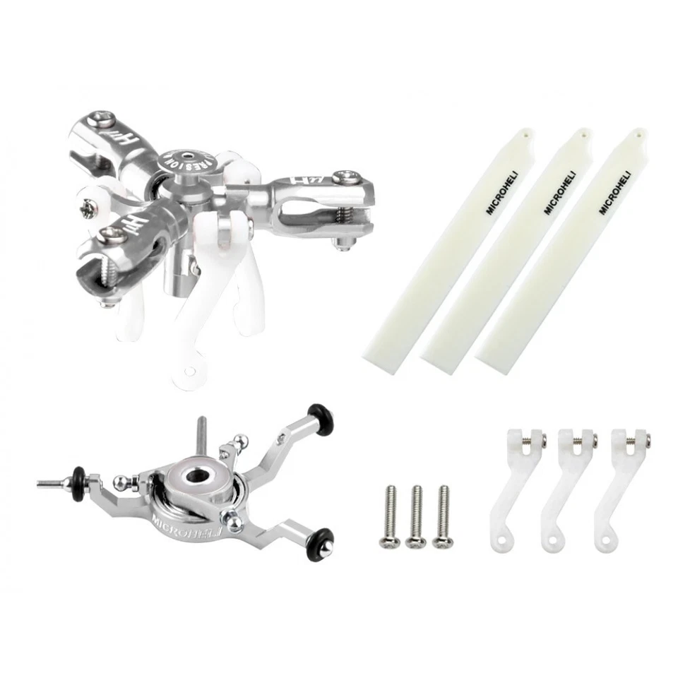 Microheli CNC Triple Blades Conversion set - BLADE NANO CPX/S/S2/S3 - Image 1 of 3