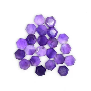 Hexagon Step Cut Natural Purple Amethyst 8x8mm To 15X15mm Loose Gemstone - Bild 1 von 6