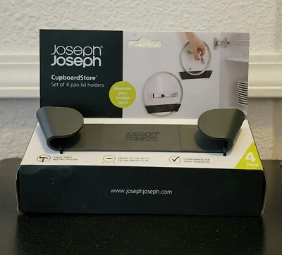 Joseph Joseph Armario Tienda Juego de 4 Soportes de Tapa de Sartén Organizador Foto 1 de 3