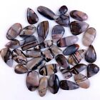 Lot de 35 pierres précieuses cabochon jaspe marron naturel à bandes 33 x 14 18 x 12 mm #1399