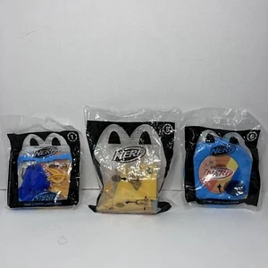 MCDONALD'S HAPPY MEAL TOY 2023 NERF Toy Lot 3 New Sealed Bags. See Description - Picture 1 of 4