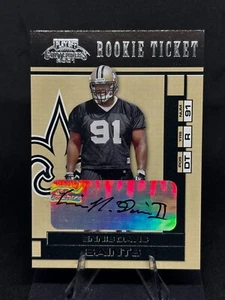 Boleto de novato Ennis Davis 2001 Playoff Contenders automático #127 New Orleans Saints - Imagen 1 de 2