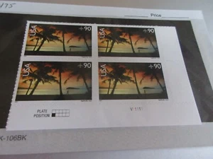 Mint NH US Scott # C 143 Plate Block Hagatna Bay Guam - Picture 1 of 1