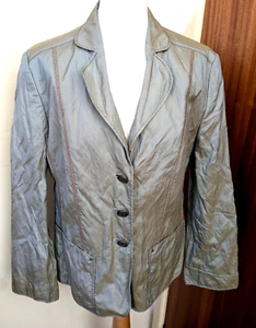 Taifun textured iridescent khaki/purple lightweight jacket size 18 - Picture 1 of 7