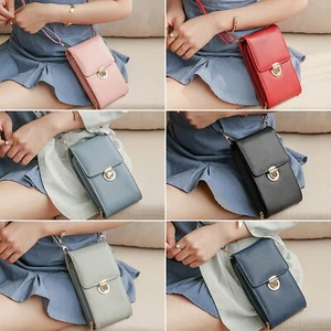 Crossbody Cell Phone Shoulder Bag Daily Use Card Holder Women Phone Wallet Gifts - Picture 1 of 29