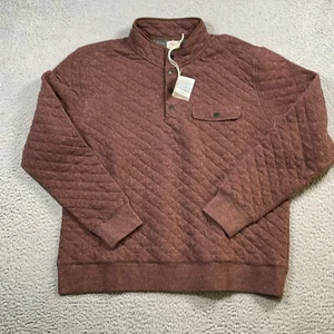 Faherty Pullover Herren 2XL Quarter Snap Rippstrick Epic Stepp Fleecepullover NEU - Bild 1 von 11