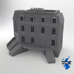 Casino de Ouistreham 20 mm 1:72 seconda guerra mondiale piano da tavolo da gioco terreno edificabile stampa 3D - Foto 1 di 7