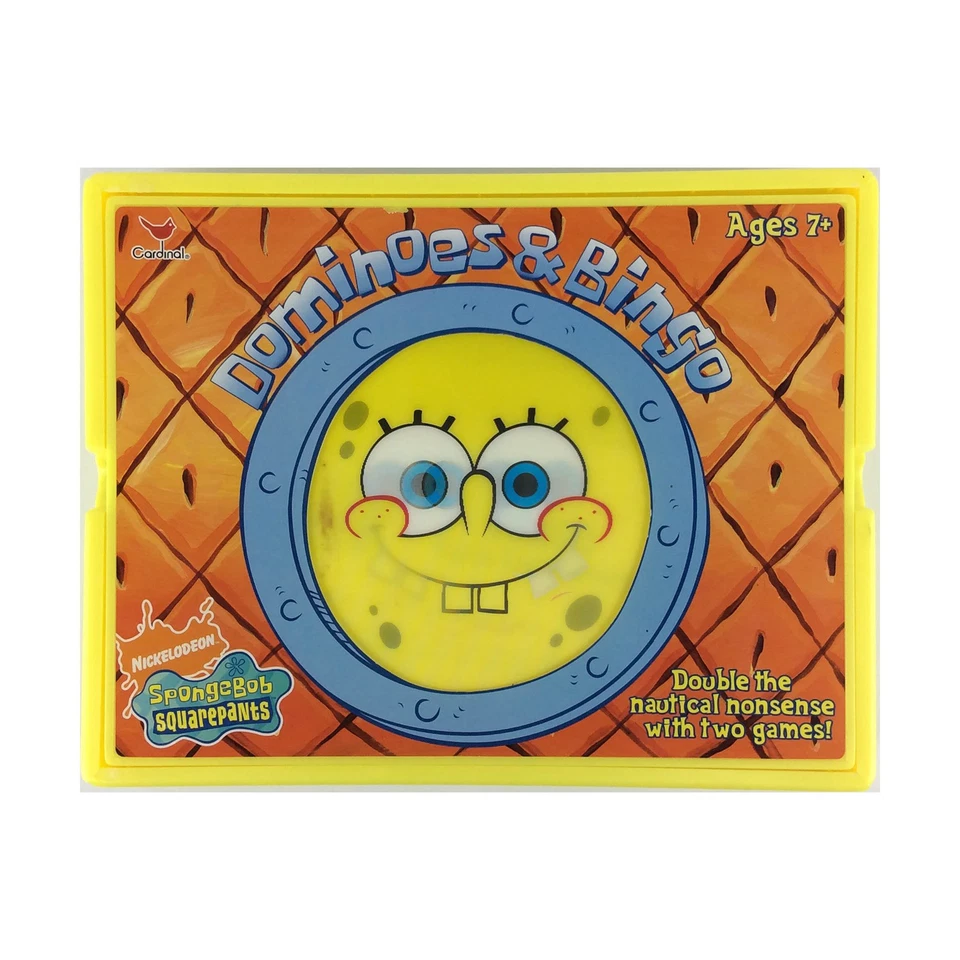 Cardinal Boardgame Spongebob Squarepants - Dominoes & Bingo Box VG+ - Image 1 of 1
