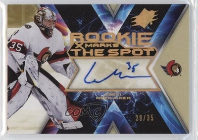 2023-24 SPx X Marks the Spot Rookie Gold /35 Leevi Merilainen #XMR-LM Auto RC - Image 1 of 2