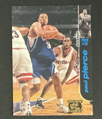Paul Pierce 1998-99 Pase de Prensa Doble Amenaza Novato Azul #8 - Kansas Jayhawks Foto 1 de 2