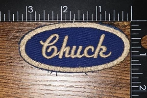 Chuck Name Tag Name Badge Mechanic Patch - Picture 1 of 1