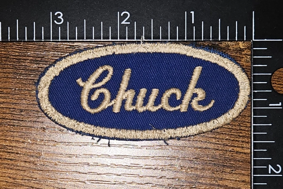 Chuck Name Tag Name Badge Mechanic Patch - Image 1 of 1