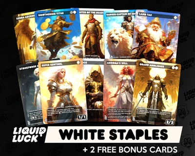 White EDH Staples Power Pack: Land Tax, Teferi's Protection + Bonus Cards - Image 1 of 4