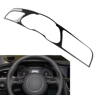 LHD Carbon Fiber Look Console Instrument Panel Cover Trim FOR Audi A4 B8 RS4 - Image 1 of 4