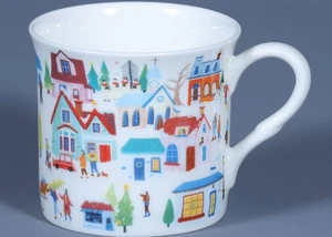 Tazza cilindro STECHCOL GRACIE WINTER VILLAGE Bone China  - Foto 1 di 3
