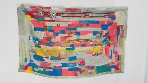 Fine Vintage Kantha Quilt from Bengal, India. Textile Art. 4250 - Picture 1 of 6