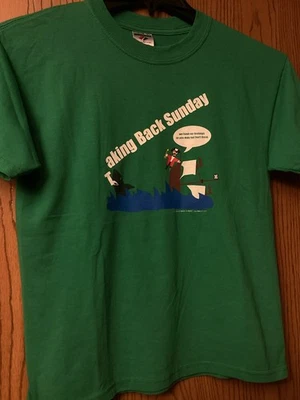 Taking Back Sunday - 2005 Green Shirt - Girls (Youth) - Jerzees - L (G 14-16) - Image 1 of 3