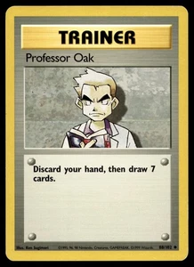 Professor Oak 088/102 Pokemon Base Set Unlimited Non Holo (MP) - Picture 1 of 2