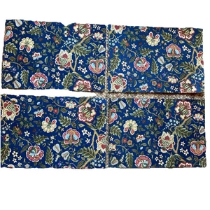Maßgefertigte handgefertigte Tischsets Set/4 waverly Blumen botanisch königsblau Vintage Landhaus - Bild 1 von 20