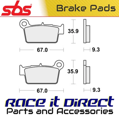 Pastillas de freno traseras para Yamaha WR 250 F 2003-2012 Off Road Racing SBS Foto 1 de 4