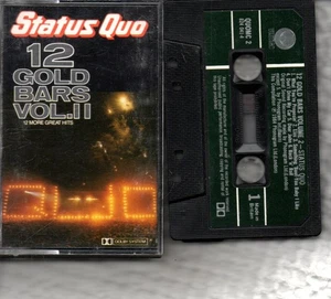 STATUS QUO - 12 Gold Bars Volume 2 (12 More Great Hits) - Cassette Tape Album - Picture 1 of 2