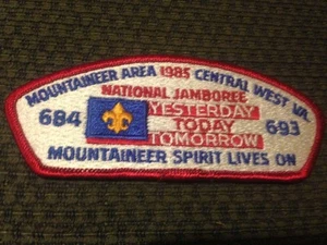 MINT 1985 JSP Mountaineer and Central West Virginia Councils Red Border - Picture 1 of 1