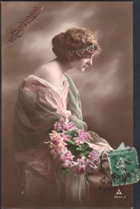 cartolina d'epoca-post card-BUON ANNIVERSARIO - Imagen 1 de 1