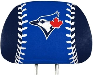 Toronto Blue Jays Pair of Premium Auto Head Rest Covers, Full Color Printed,... - Picture 1 of 1