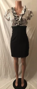 **Elegant Glazed Polka Dot Event Dress~Size 7** - Picture 1 of 11
