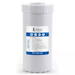 iFilters KDF and GAC Well or City Water Whole House Filtration 4.5" x 10" - Picture 1 of 1