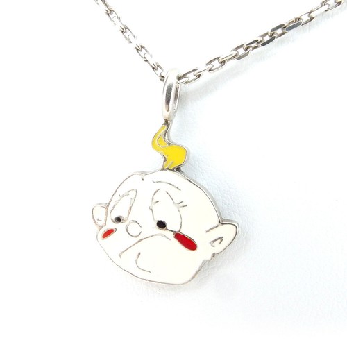 Collana Dior Carattere Argento Bianco Biancastro Donna Autentica T9620