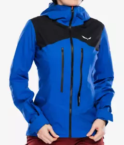 Salewa Ortles PTX 3L Chaqueta Shell 20K Impermeable Esquí Escalada Azul Mujer XS $300 - Imagen 1 de 19