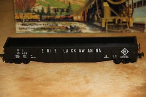 Anthearn HO 50' Gondel Erie Lackawanna schwarz Kunststoff montiert - Bild 1 von 2