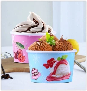 Ice-cream Bowls/cups Custom printed with your own logo design - Picture 1 of 9