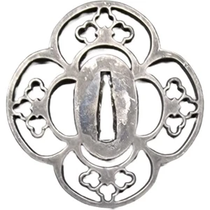 John Lee verziertes Red Wood Tsuba für Samurai Schwerter (B-Ware) - Picture 1 of 4