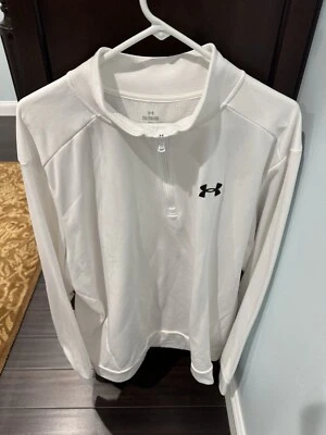 Under Armour Blanco Vellón Media Cremallera Pull Over Talla XXL Foto 1 de 3