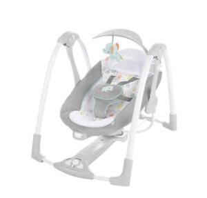 Ingenuity 2 in 1 Portable Baby Swing With Vibrations, Music, USB Cord Unisex