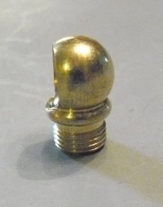 Arm Back Solid Brass 7/8" W/ 1/8 IPS, 90 Degree Lamp/Clock Finial AB2 - Picture 1 of 5